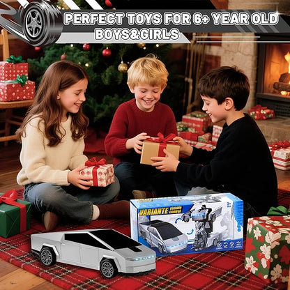 Remote Control Car Cyber-Inspired Transformer Toys Cars 2.4Ghz One-Button Deformation 360° Rotation Drift Rc Car Robot Rc Truck Toys for 4 5 6 7 8+ Years Old Boy Toys