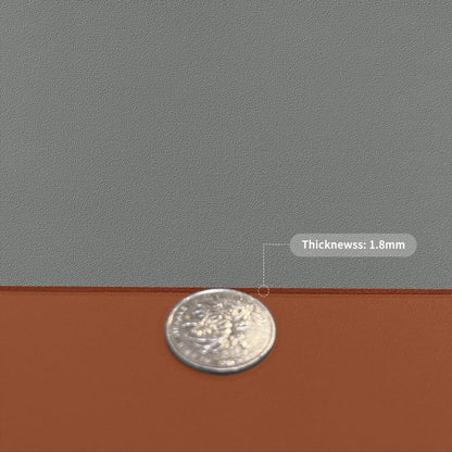 Zinkooat Faux Leather Table Cover,1.8mm Thick,40x60 Inch Table Protector,Table Protector for Dining Room Table,Dining Table Cover,Table Cover Protector,Dining Table Pads(Brown+Gray,40x60)