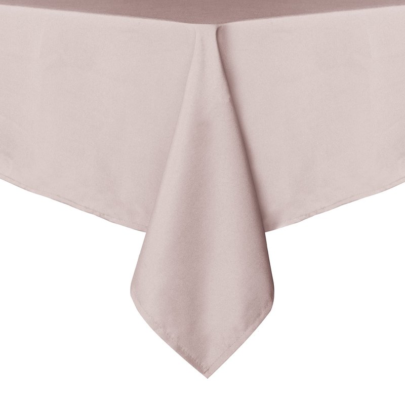 sancua Rectangle Tablecloth - 54 x 78 Inch - Stain and Wrinkle Resistant Washable Polyester Table Cloth, Decorative Fabric Table Cover for Dining Tables, Buffet Parties and Camping, Blush