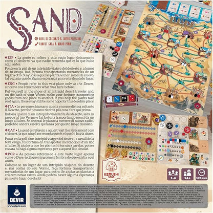 Sand by Devir Strategy Board Game for 1 to 4 Players and Ages 14+