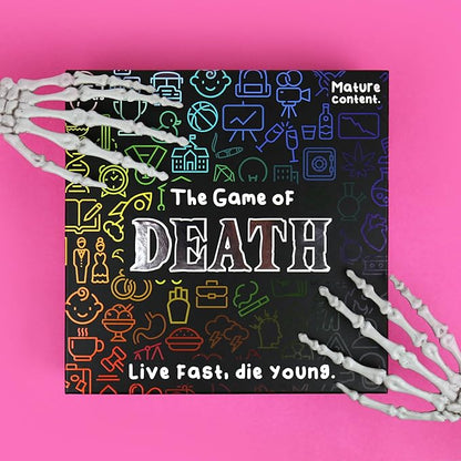Gift Republic Game of Death – Live Fast Die Young | Dark Humour Adult Party Board Game | Outrageous Survival Challenge for 2- Players | Mature Content