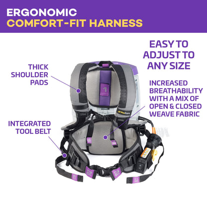 ProTeam GoFit 3 Commercial Backpack Vacuum with Restaurant Tool Kit, 3 qt, Corded