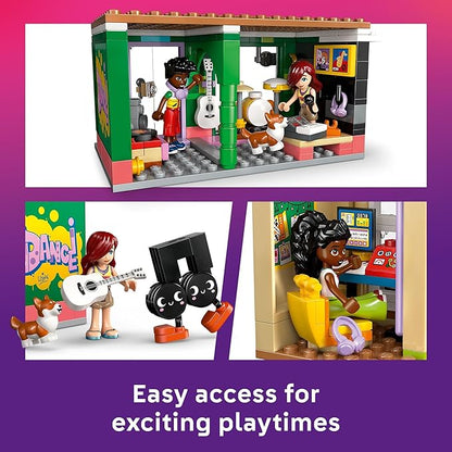 LEGO Friends Music Store &amp Apartment Building Set - Interactive Storytelling Playset for Girls &amp Boys Ages 7+ - Includes Marimba The Corgi Toy - Gift Idea for Birthdays and Music Lovers - 426