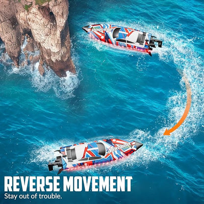 volantexrc Brushless RC Boats for Adults 35+MPH Fast Remote Control Boat for Lakes Full Proportional Boats High Speed RC Boat for Adults (79706)