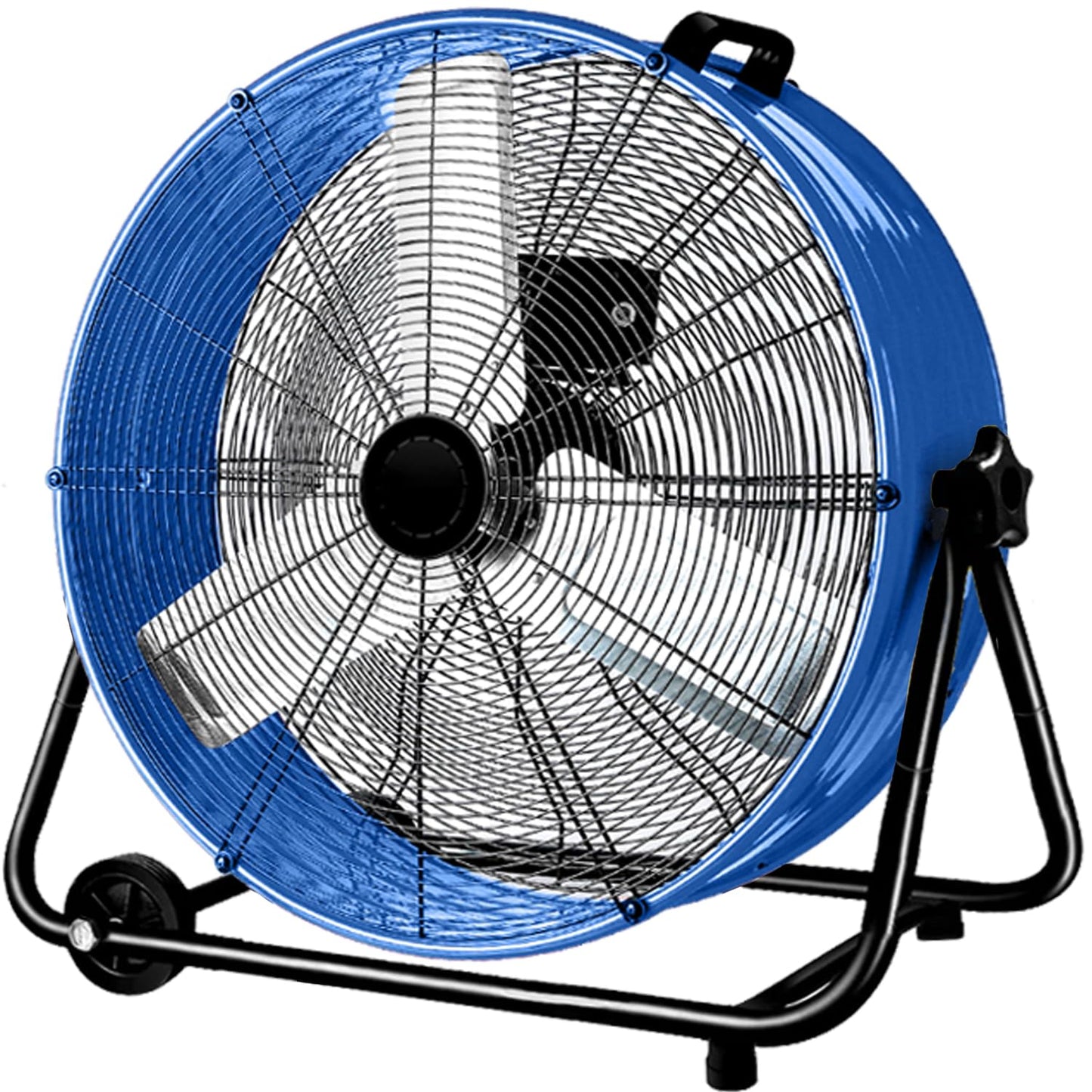 Bestronair 24 Inch High Velocity Drum Fan, 8100CFM Heavy Duty Industrial Floor Fan for Garage, 360° Tilt Metal Shop Fans with 3 Speeds for Warehouse, Factory, Commercial, Basement, Workshop, Gym