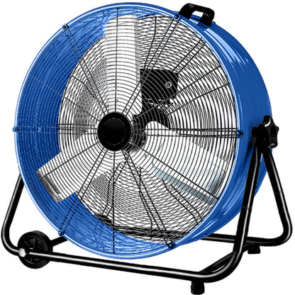 Bestronair 24 Inch High Velocity Drum Fan, 8100CFM Heavy Duty Industrial Floor Fan for Garage, 360° Tilt Metal Shop Fans with 3 Speeds for Warehouse, Factory, Commercial, Basement, Workshop, Gym