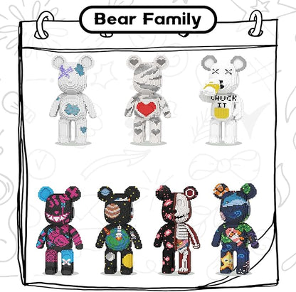 Small Candy Bear Building Blocks (2850 PCS) Creative Animal Brick Set for Kids &amp Adults Micro Building Blocks Teddy Blocks Children Toys for Christmas Halloween Anniversary