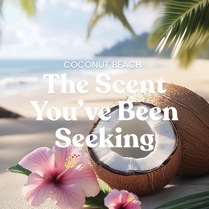 Yankee Candle Small Tumbler Scented Candle, Coconut Beach, 4.3 oz, Premium Plant Wax Blend, Up to 40 Hour Burn Time