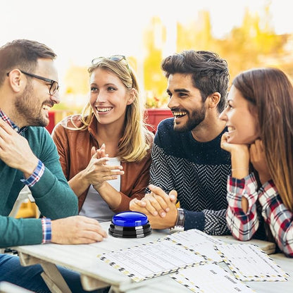 Graduation Friendly Feud Game with 2 Answer Buzzers Grad Feud Cards for Family Game Night Fun Trivia Quiz for Class Party Groups Clubs Team Building