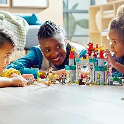 LEGO Disney Mickey and Friends Castle Defenders 10780 Buildable Toy with Minnie Daisy and Donald Duck Plus Dragon &amp Horse Toys for Kids 4 Plus Years Old