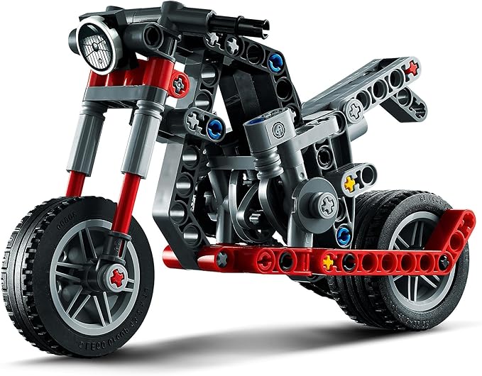 Lego Technic Motorcycle 42132 Model Building Kit Give Kids a Treat with This Motorcycle Model 2-in-1 Toy for Kids Aged 7+ (163 Pieces)