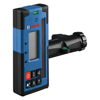 BOSCH LR40 2000 ft Red-Beam Rotary Laser Receiver, Includes Mounting Bracket & 2 AA Batteries