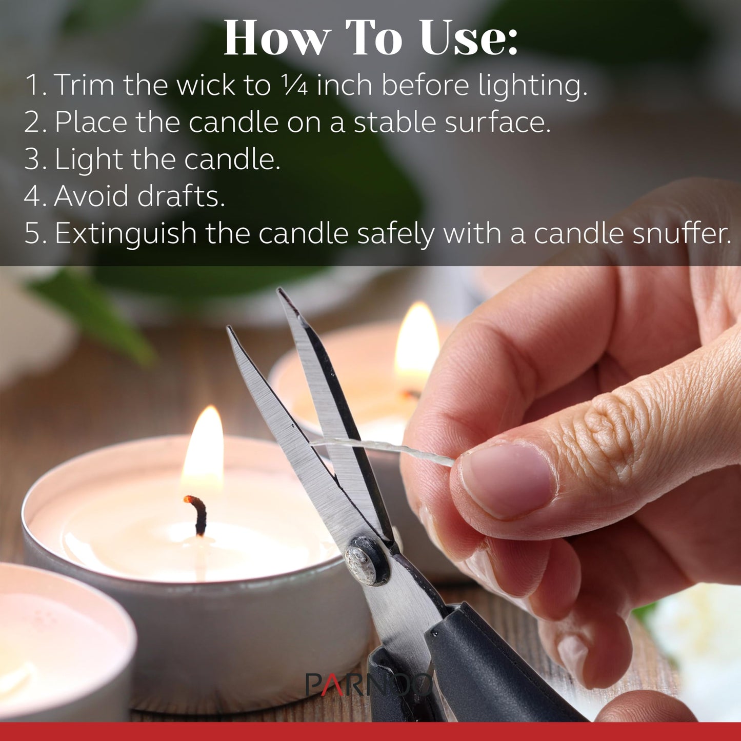 Tea Light Candles in Metal Cups - 6 Hours Clean, Long Burning White Unscented Tea 250 Votive Candles Bulk for Romantic Dinner, Wedding, Spa & Hotels by PARNOO