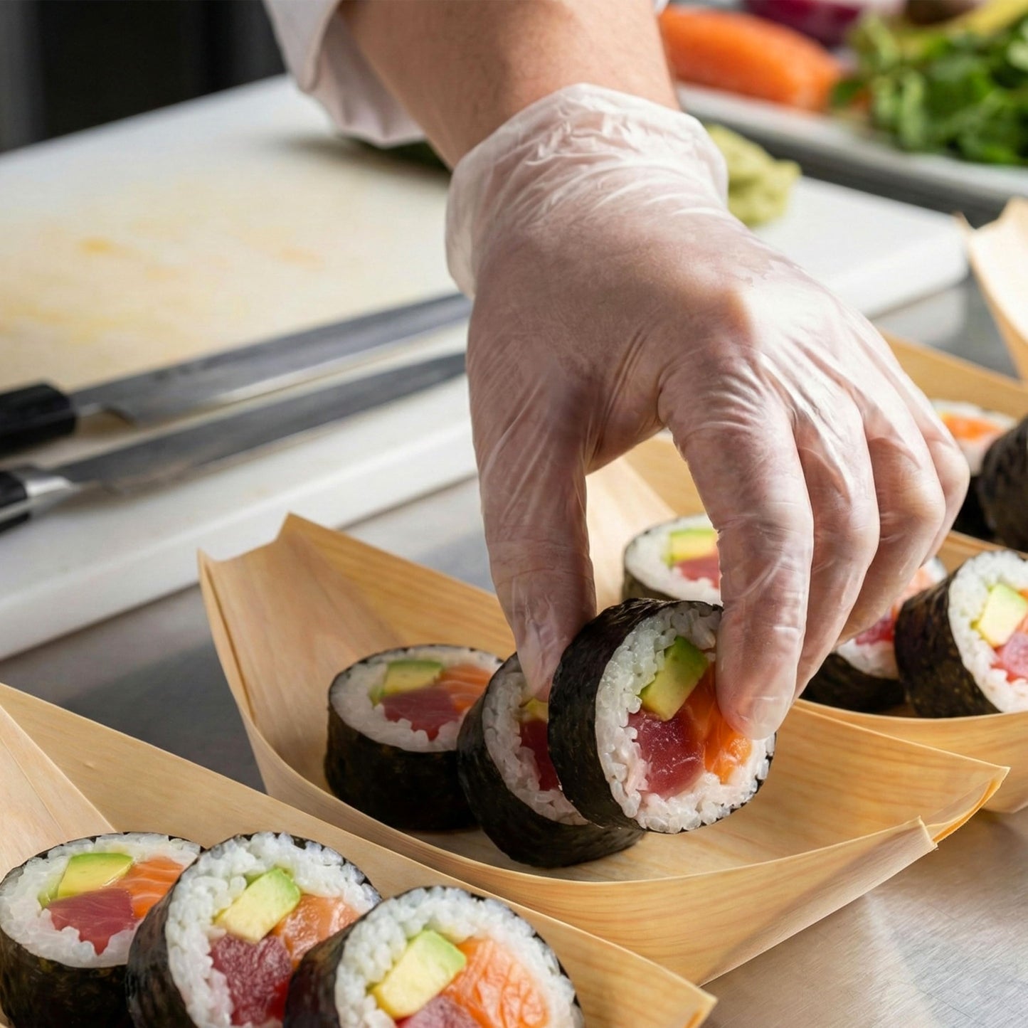 Restaurantware-5.5 x 3.5 Inch Food Trays, 200 Disposable Paper Food Trays- Heavy-Duty, Durable, Medium Paper Boats, For Snacks, Appetizers, Or Treats, Use At Parties Or Carnivals