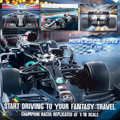 BEZGAR Mercedes-Benz F1 W11 Licensed 1:18 Remote Control Car - 2.4GHz RC Race Car with Authentic LiveryOfficially Licensed F1 for Kids &amp Collectors