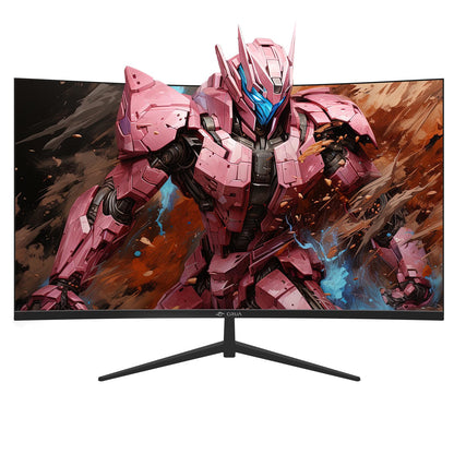 CRUA 32Inch Curved Gaming Monitor, FHD(1920 * 1080P) VA Screen 165Hz/200Hz, 1800R VA Screen, 120% sRGB, Computer Monitor that Support AMD Freesync, HDMI, DP, Wall Mountable Installs-Black