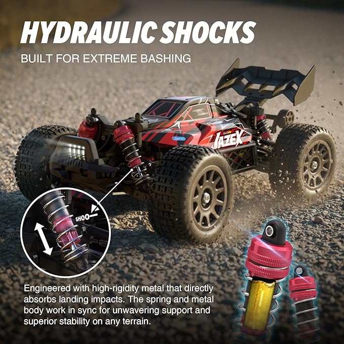 Hosim Brushless RC Buggy for Adults and Kids 60KM/H 1/14 Electric High Speed All Terrain Remote Control Car Hobby RC Trucks 4x4 Off Road RC Car Waterproof RC Vehicle for Snow/Sand/Beach Age 8+