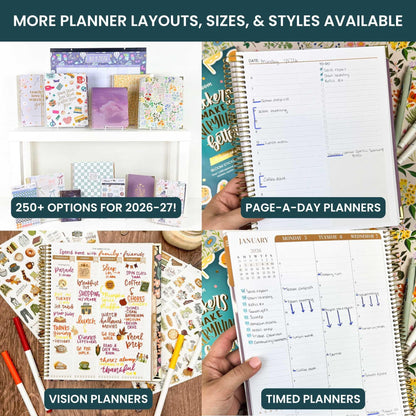 bloom daily planners 2026-2027 (8.5" x 11") Academic Year Day Planner (July 2026 - July 2027) - 13 Months Weekly & Monthly Agenda Organizer with Stickers & Tabs - Moments of Grace