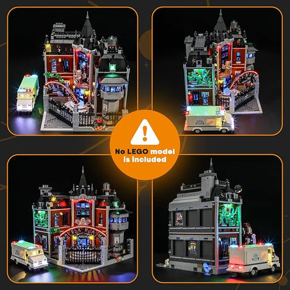 LIGHTAILING Light for Lego-76300 Arkham Asylum — Easy Install Hidden Wiring Home Decor &amp Gift-Ready (Model Not Included)