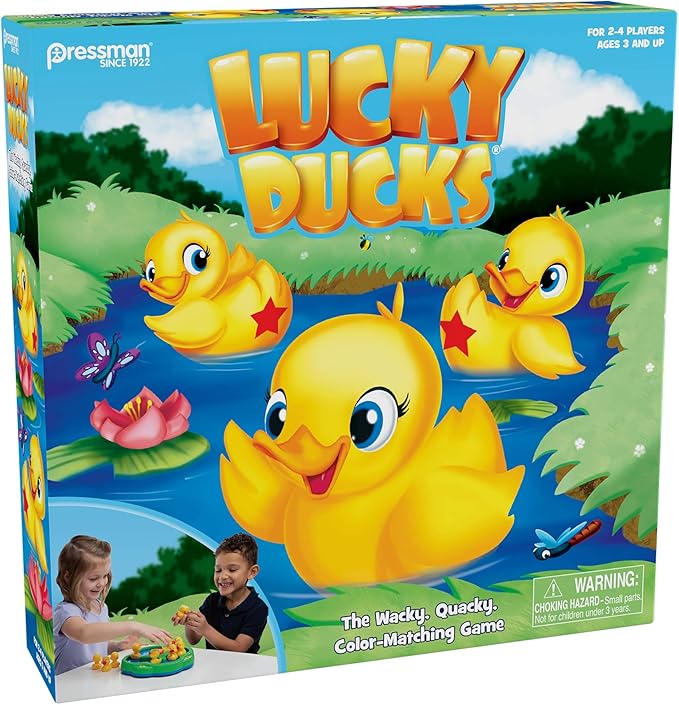 Pressman Lucky Ducks -- The Memory and Matching Game that Moves 5