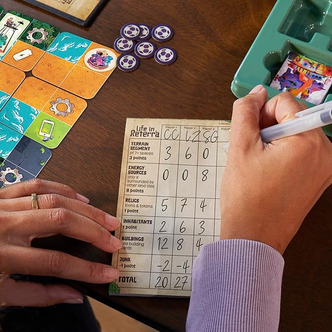 Life in Reterra Strategy Board Game | A Community (Re) Building Game | Ages 10+ | 2 to 4 Players | 35 Mins. Avg. | Games for Adults &amp Families