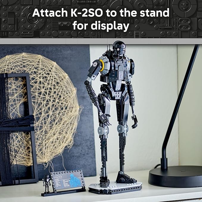 LEGO Star Wars: Andor K-2SO Security Droid - Building Toy for Kids Ages 10+ - Makes a Great Gift for Boys and Girls - Model Kit and Room Decor Idea for Sci-Fi Adventure Fans - 75434