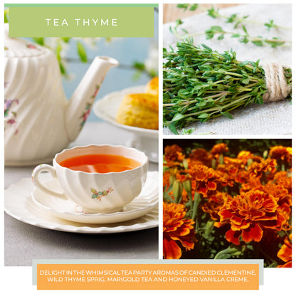 A Cheerful Giver — Tea Thyme - 22oz Mama Scented Candle Jar with Lid - Keepers of The Light - 125 Hours of Burn Time, Gift for Women, Green