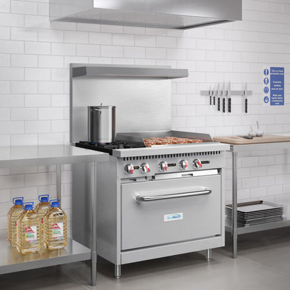 KoolMore 36 in. 2 Burner Commercial Liquid Propane Range with 24 in. Griddle (KM-CRG36-LP)