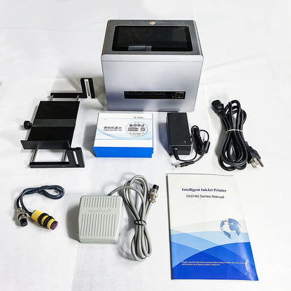 WELCZEK JHX2 Intelligent Inkjet Coding Machine with 7 Inch Color Touch Screen Quick-Drying Online Batch Coding Printer for Date, Picture, Barcode, Qr Code, Label, Variable Data etc
