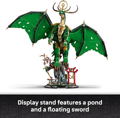 LEGO NINJAGO The Guardian Dragon - Model Building Kit from Legends Monstrosity Series - Room Decor for Teens - Includes Master Wu Minifigure - Gift for Teenage Boys Girls and Fans Ages 14+ - 71847