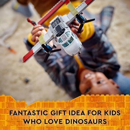 LEGO Jurassic World Quetzalcoatlus Plane Ambush Set 76947 with Dinosaur Toy Figure and Airplane Model 2022 Movie Inspired Multicolor