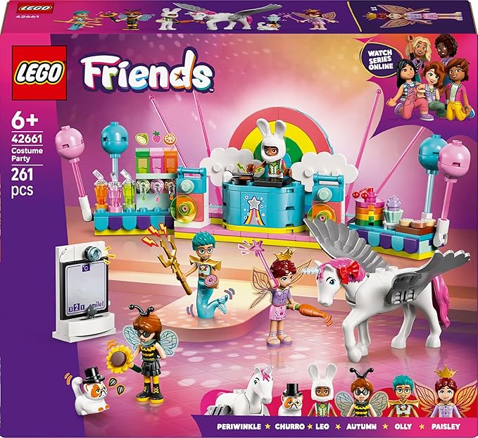 Lego Friends Unicorn Fairy Cosplay Party Toy Birthday Toy for Girls Boys Age 6 7 8 9 Pretend Play Mother Father 42661