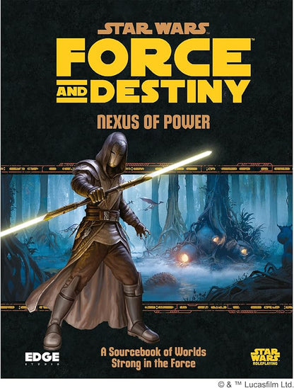 Edge Studio Star Wars Force and Destiny Game Nexus of Power SOURCEBOOK Roleplaying Game Strategy Game for Adults and Kids Ages 10+ 2-8 Players Average Playtime 1 Hour Made by Edge Studio