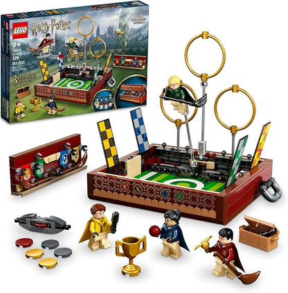 LEGO Harry Potter Quidditch Trunk 76416 Buildable Harry Potter Toy Birthday Gift Idea for Kids Aged 9+ Open the Buildable Box to Reveal a Quidditch Playing Arena Includes 4 Customizable Minifigures