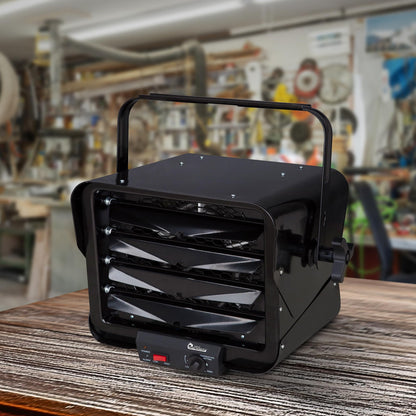 Dr. Heater DR966 240-volt Hardwired Shop Garage Commercial Heater, 3000-watt/6000-watt, DR966 240V, Black
