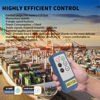 SAGA-L6 Mini Wireless Crane Remote Control 2 Transmitters 12-24V Receiver