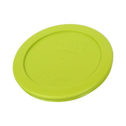 Pyrex 7200-PC 2-Cup Edamame Green Food Storage Replacement Lid (4-Pack) - Made in USA