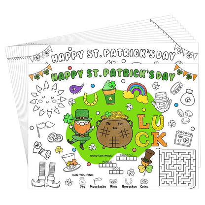 45pcs Fall Disposable Coloring Placemats Fall Crafts for Kids Coloring Poster Autumn Party Supplies Favors School Classroom Activities Paper Table Mats