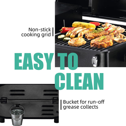 Z GRILLS 2026 200A Table Top Wood Pellet Grill, Pellet Smoker with PID V3.0 Controller, Meat Probes, 202 sq.in Cooking Area, Fit for RVs, Road Trips & Apartments