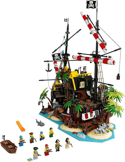 Lego® Ideas Pirates of Barracuda Bay 21322 Pirate Shipwreck Model Building Kit for Play and Display