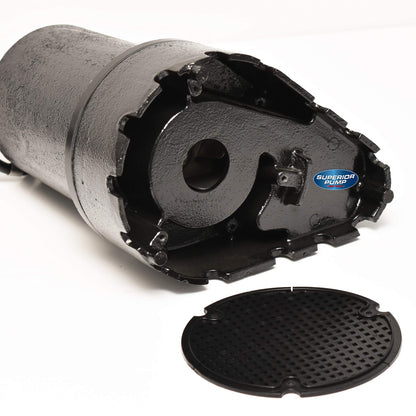 SUPERIOR PUMP 92331 High-Capacity Cast Iron Sump Pump with Tethered Float Switch, 1/3 HP