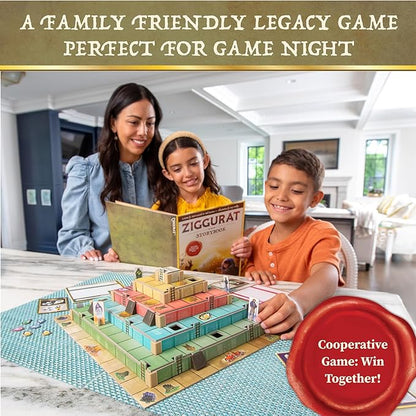 MindWare Ziggurat Cooperative Family Legacy Adventure Game by Matt Leacock &amp Rob Daviau Illustrated by Cory Godbey for Ages 8+