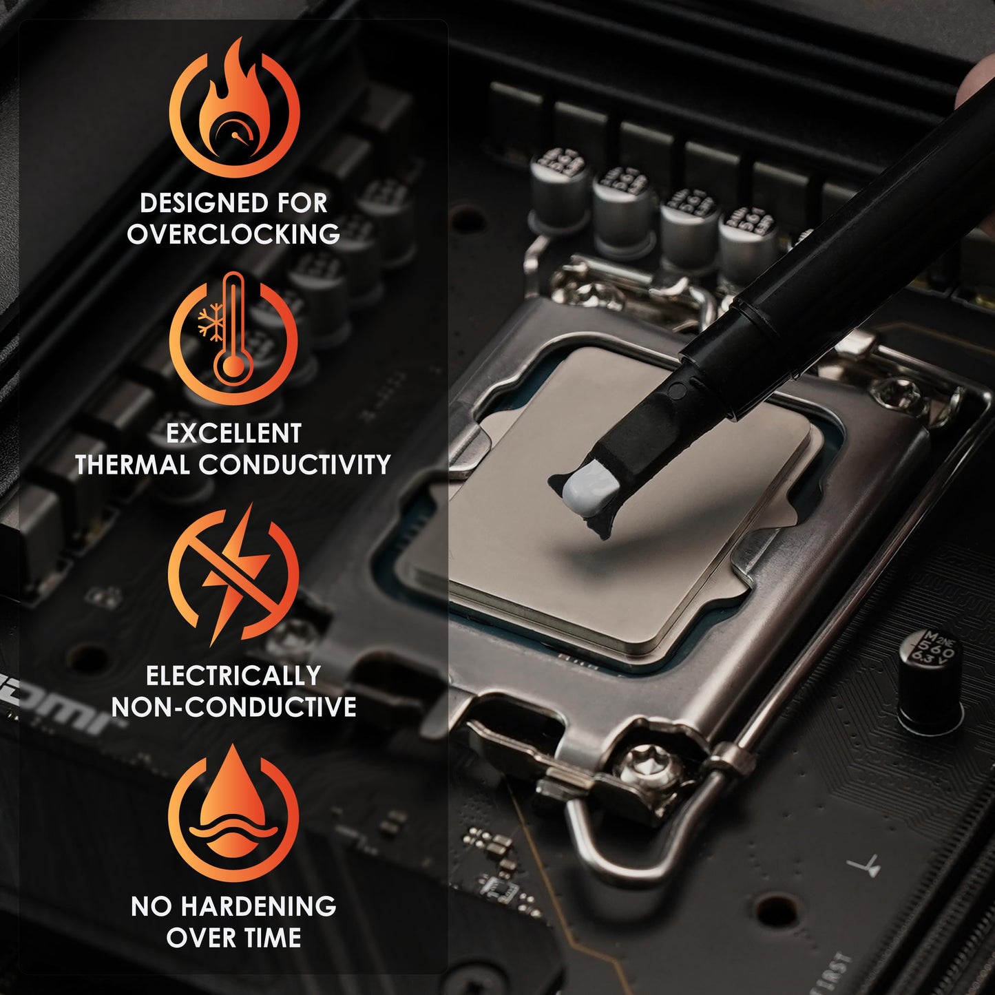 Thermal Grizzly Kryonaut - 1 Gram - Extremly High Performance Thermal Paste - for Demanding Applications and Overclocking CPU/GPU/PS4/PS5/Xbox