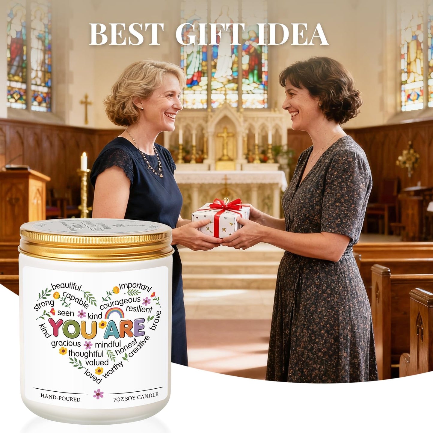 Candles Gifts for Women Unique Friendship Birthday Inspirational Gift Thank You Gifts for Friends Woman Her Best Sister Bestie Girlfriend Lavender Easter Christian Candle