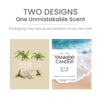 Yankee Candle Large Tumbler Scented Candle with up to 80 Hour Burn Time, Premium Plant Wax Blend for Consistent Burn, 20 oz Tumbler Candle with Room Filling Fragrance, Sun & Sand