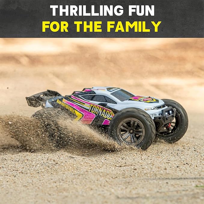 4x4 RC Cars for Adults 48kmh High-Speed - 1:12 Scale Large Waterproof Remote Control Truck Offroad Electric Monster Car 2 Batteries 30+ Min Play All Terrain