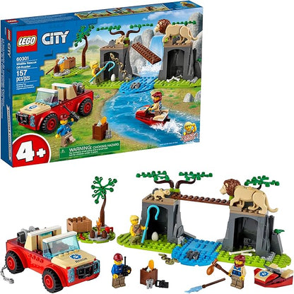 LEGO City Wildlife Rescue Off-Roader 60301 Building Kit Includes a City Adventures TV Series Character New 2021 (157 Pieces)
