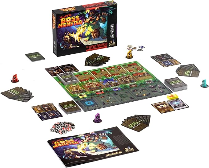 Super Boss Monster by Brotherwise Games | Dungeon-Building Strategy Drafting Rooms Luring Heroes Single-Player &amp Multiplayer Fun | for 1-4 Players | Ages 13+