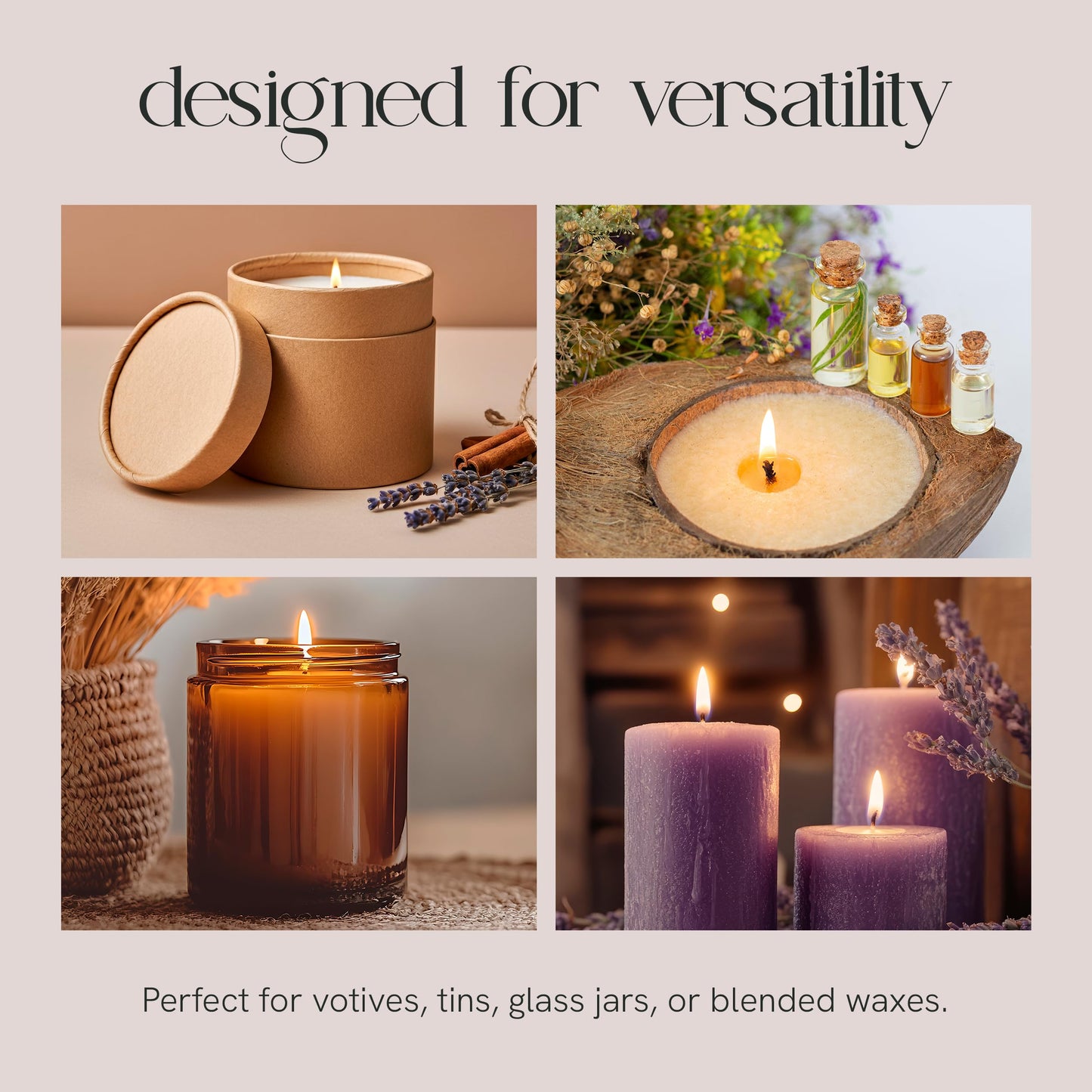 EAP Innovations CD-6 Candle Making Wicks, Ideal for Vegetable-Based Waxes, Flat Braided, Coreless Wicks for Candle Making & Consistent Flame, 6" Length, Pack of 100