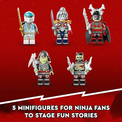 LEGO NINJAGO Zane’s Ice Dragon Creature 71786 2in1 Dragon Toy to Action Figure Warrior Model Building Kit Construction Set for Kids with 5 Minifigures
